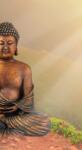 Dovido Öntapadó fotótapéta Buddha szobra meditáló helyzetben - 147x270