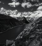 Dovido Fotótapéta Patagonia Nemzeti Park Argentínában fekete fehérben - 245x270