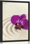 Dovido Poszter Zen kert lila orchideával - 40x60 black