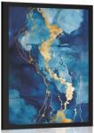 Dovido Poszter kék márvány. - 60x90 black