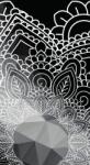 Dovido Tapéta Mandala elemei fekete fehérben - 147x270