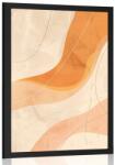 Dovido Poszter művészi vonalak Peach Fuzz - 30x45 silver