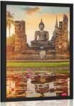 Dovido Poszter Buddha szobor a Sukhothai parkban - 20x30 black