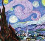 Dovido Öntapadó tapéta Csillagos éj - Vincent van Gogh - 294x270