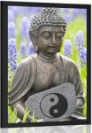 Dovido Poszter jin és jang Buddha - 40x60 silver