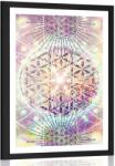Dovido Poszter paszpartával: Mandala érdekes kivitelben. - 20x30 black