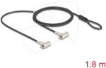Navilock Duális laptop biztonsági kábel kulcsos zárral két Kensington csatlakozóhoz 3 x 7 mm méretű (4043619209347)