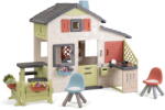 Smoby Căsuță pentru prietenii cu zonă de relaxare la bucătărie Friends House Life Smoby extensibilă cu filtru UV (SM810300-AI) Casuta pentru copii