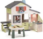 Smoby Căsuță pentru prieteni cu masă pentru apă și nisip Friends House Life Smoby extensibilă cu filtru UV (SM810300-AF) Casuta pentru copii