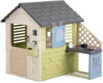 Smoby Căsuță cu cutie poștală Pretty Playhouse&Kitchen Life Smoby cu bucătărie extensibilă, cu filtru UV, de la 24 luni (SM810305-B) Casuta pentru copii