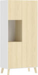 HOMCOM Dulap de bucătărie 170 cm, dulap modern cu compartiment deschis, polițe reglabile, aspect lemn natural | Aosom Romania (83A-491V90ND)