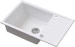 Ruvetti Axel chiuvetă din granit 78x50 cm alb 3001AXWH160XLW (3001AXWH160XLW) Chiuveta