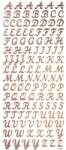 DALPRINT 118 db-os matrica készlet, Dalprint, Mintás betűk, Arany (564893)