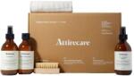 Attirecare cipőápoló készlet, Ultimate Shoe Care Kit, vízszigetelő oldatot/tisztító oldatot/cipőfrissítőt tartalmaz, bármilyen típusú lábbelihez, ápoló, tisztító és parfümökhöz, kefét és kendőt tartalmaz, 3 x 25