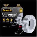 3M Bandă adezivă, față-verso, puternică, 30 mm x 3 m, 3M SCOTCH "Universal Gel", transparentă, 3m