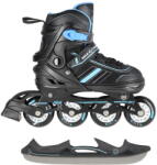 NILS Extreme Patine 2 az 1-ben Nils Extreme, görkorcsolya és jégkorcsolya, fekete-kék, 39-43-as méret