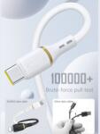 Dudao L25C töltő- és adatkábel, USB-C - USB-C, 60W, 3A, 480Mbps, 1m, fehér