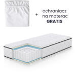 AKORD rugós matrac védőhuzattal 80x190 cm H3 fehér 24 cm magas (AKO-MATZPOKR80190H24)