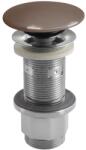 SAPHO Sapho, Mosdó lefolyó 5/4", klikk-klakk rendszerrel, betondugóval, 10-80mm, sötétbarna, félfényes, AS915 (AS915)
