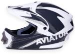 TORNADO HELMETS Bukósisak MX fehér-fekete S, Tornado Aviator (TORMXSWB)