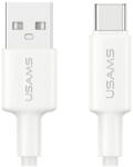 USAMS U90 kábel 3A USB-A to USB-C fehér (SJ761USB01)