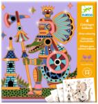 DJECO Joc creativ de colorat Animale razboinice, Djeco (DJ09697)
