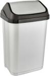 keeeper Coș de gunoi cu capac basculant 33, 5 × 25, 5 × 53, 5 cm gri deschis Cos de gunoi