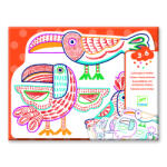 DJECO Joc de desenat Familii de animale, Djeco (DJ00066)