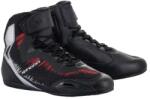 Alpinestars Faster 3 Rideknit Motoros Cipő (Black-Silver-Red) 2510319-1930-85 (2510319-1930-85)