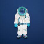 Londji Jucarie optica Astronaut, Londji (LJ_CD038S12-tom)