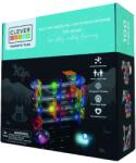 Cleverclixx Jocuri magnetice Circuit cu bile luminoase 100 piese, Cleverclixx (CC-1003) Jucarii de constructii magnetice