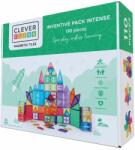 Cleverclixx Set magnetic de construit Inventiv 110 piese, Cleverclixx (CC-1007) Jucarii de constructii magnetice