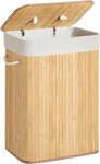 Songmics Cos de rufe din bambus SONGMICS, pliabil, cu capac si sac lavabil, 72L (EZ-LCB10Y)