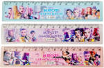  K-POP vonalzó 15cm, műanyag, többféle (KPD-200607) - mesescuccok