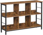 VASAGLE Biblioteca VASAGLE cu 6 compartimente, stil industrial, maro rustic (EZ-LLS104B01) Comoda