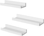 SONGMICS Set 3 rafturi de perete SONGMICS din MDF pentru rame foto, 38 cm, alb (EZ-LWS38WT) Biblioteca