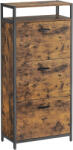 VASAGLE Dulap pentru pantofi VASAGLE cu 3 usi rabatabile, 15-18 perechi, maro rustic (EZ-LBS101B01) Pantofar