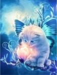 NORIMPEX - Puzzle Tablou Diamant: Pisoi cu o floare 30x40cm - 1 - 39 piese