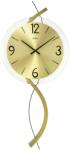 AMS Ceas de perete AMS 9717, mecanism quartz, carcasă din lemn cu elemente decorative metalice