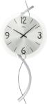 AMS Ceas de perete AMS 9718, mecanism quartz, carcasă din lemn cu elemente decorative metalice