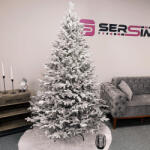 Sersimo Brad artificial nins 3D Sersimo Viena Deluxe, 210 cm, cu suport metalic (U-Viena-Snow-210)