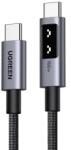  CABLU alimentare si date Ugreen, L509, Fast Charging Data Cable pt. smartphone, USB Type-C la USB Type-C 100W/5A, 0.5m, braided, gri 45612 (timbru verde 0.08 lei) - 6941876246120 (45612)