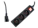  PRELUNGITOR GEMBIRD, Schuko x 3, conectare prin IEC C14 (T), cablu 0.6 m, 10 A, protectie copii, negru, EG-PSU3F-01 (timbru verde 0.18 lei) (EG-PSU3F-01)