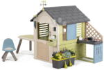 Smoby Căsuță cu grădină de flori pentru plante aromatice Pretty Playhouse&Kitchen Life Smoby cu bucătărie extensibilă cu filtru UV, de la 24 luni (SM810305-L) Casuta pentru copii