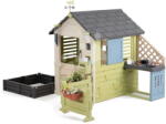 Smoby Căsuță cu grădină la intrare Pretty Playhouse&Kitchen Life Smoby cu bucătărie, extensibilă, cu filtru UV, de la 24 luni (SM810305-I) Casuta pentru copii
