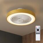 Brilagi - Димируемо LED осветително тяло с вентилатор LED/38W/230V Ø 50 см, златисто + дистанционно управление (BG4033)