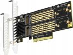 GLOTRENDS M. 2 NVMe adapter 2 PCIe 4.0 X8 port PCIe elágazást igényel (PA21)