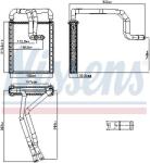 NISSENS Schimbător de căldură, încălzire habitaclu NISSENS 707326 (707326) - automobilus