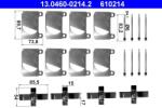 ATE Set accesorii, placute frana ATE 13.0460-0214.2 (13.0460-0214.2)