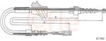 COFLE Cablu, frana de parcare COFLE 10.7542 (10.7542) - automobilus